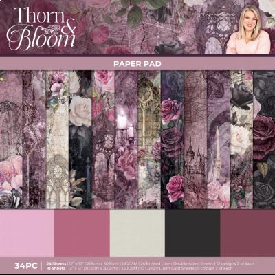 Crafters Companion Thorn & Bloom - Paper Pad